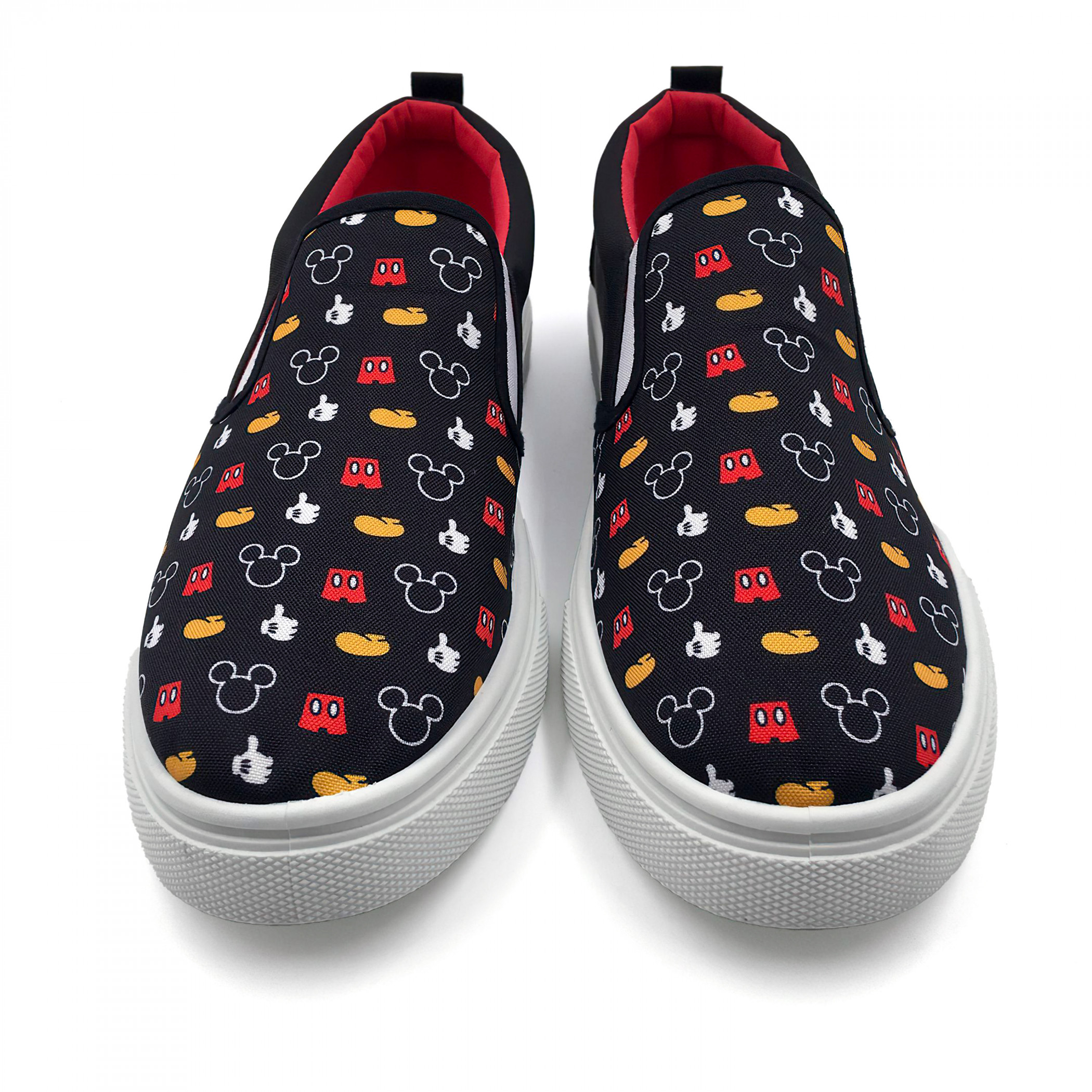 Mickey Mouse Thumbs Up Print Slip-On Shoes